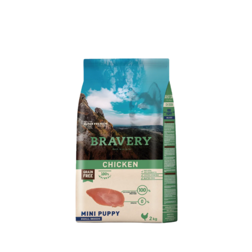 BRAVERY POLLO CACHORRO RAZA PEQUEÑA 2KG