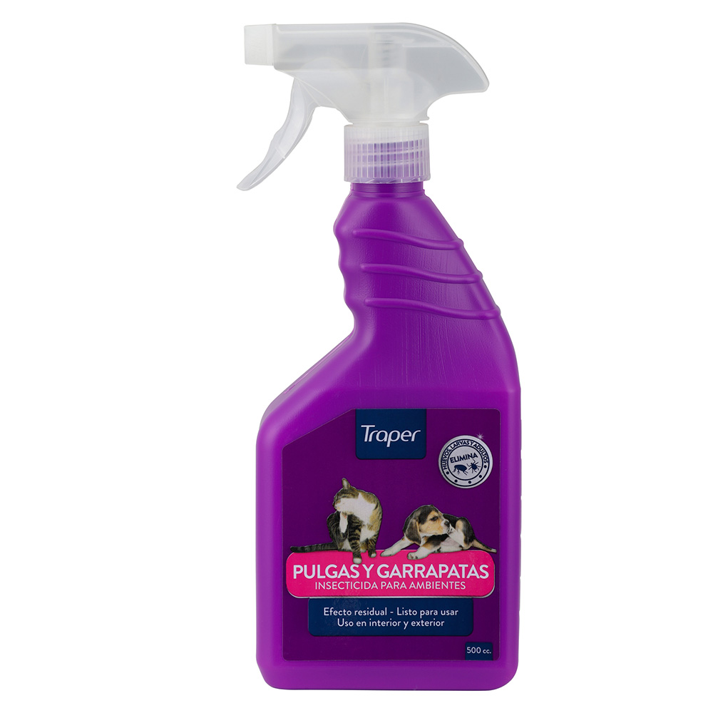 TRAPER INSECTICIDA PARA PULGAS Y GARRAPATAS 500ML