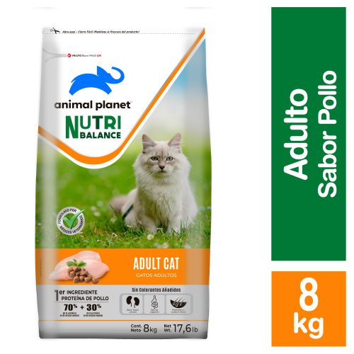 ANIMAL PLANET NUTRI BALANCE GATO ADULTO 8KG
