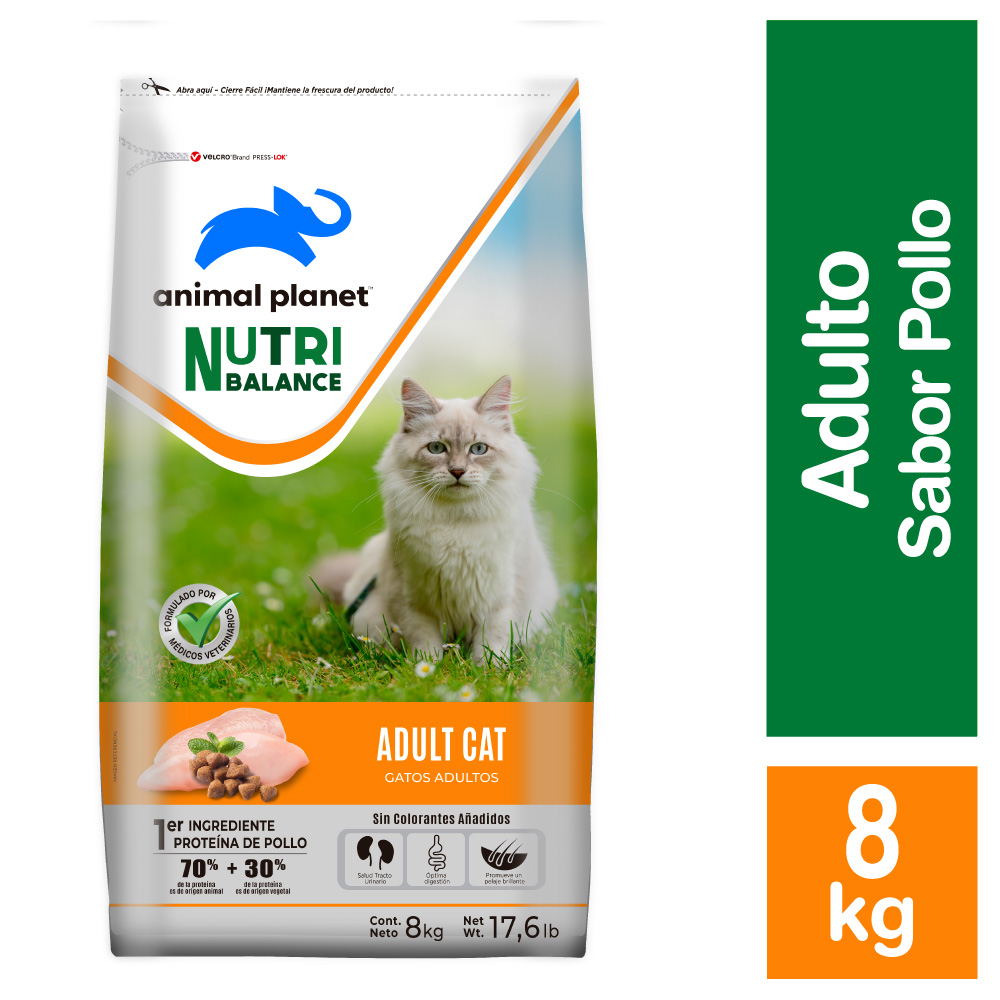 ANIMAL PLANET NUTRI BALANCE GATO ADULTO 8KG