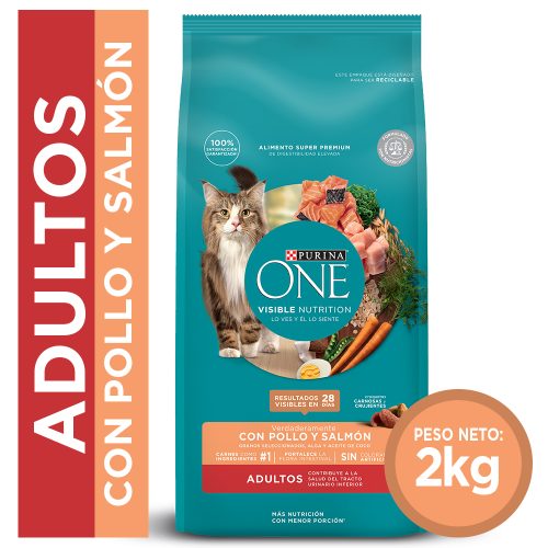 PURINA ONE GATO SALMON 2KG