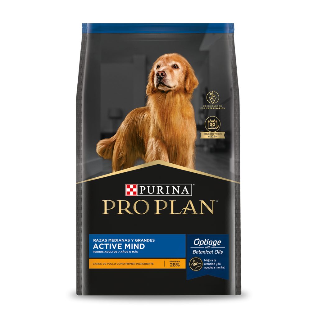 PRO PLAN ACTIVE MIND RAZAS MEDIANAS Y GRANDES 15KG