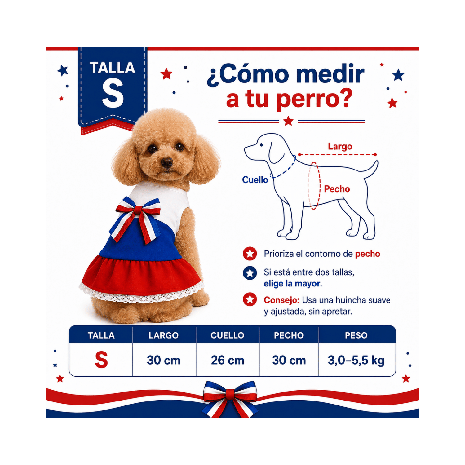 VESTIDO DE HUASA PARA PERRITA S - Imagen 2
