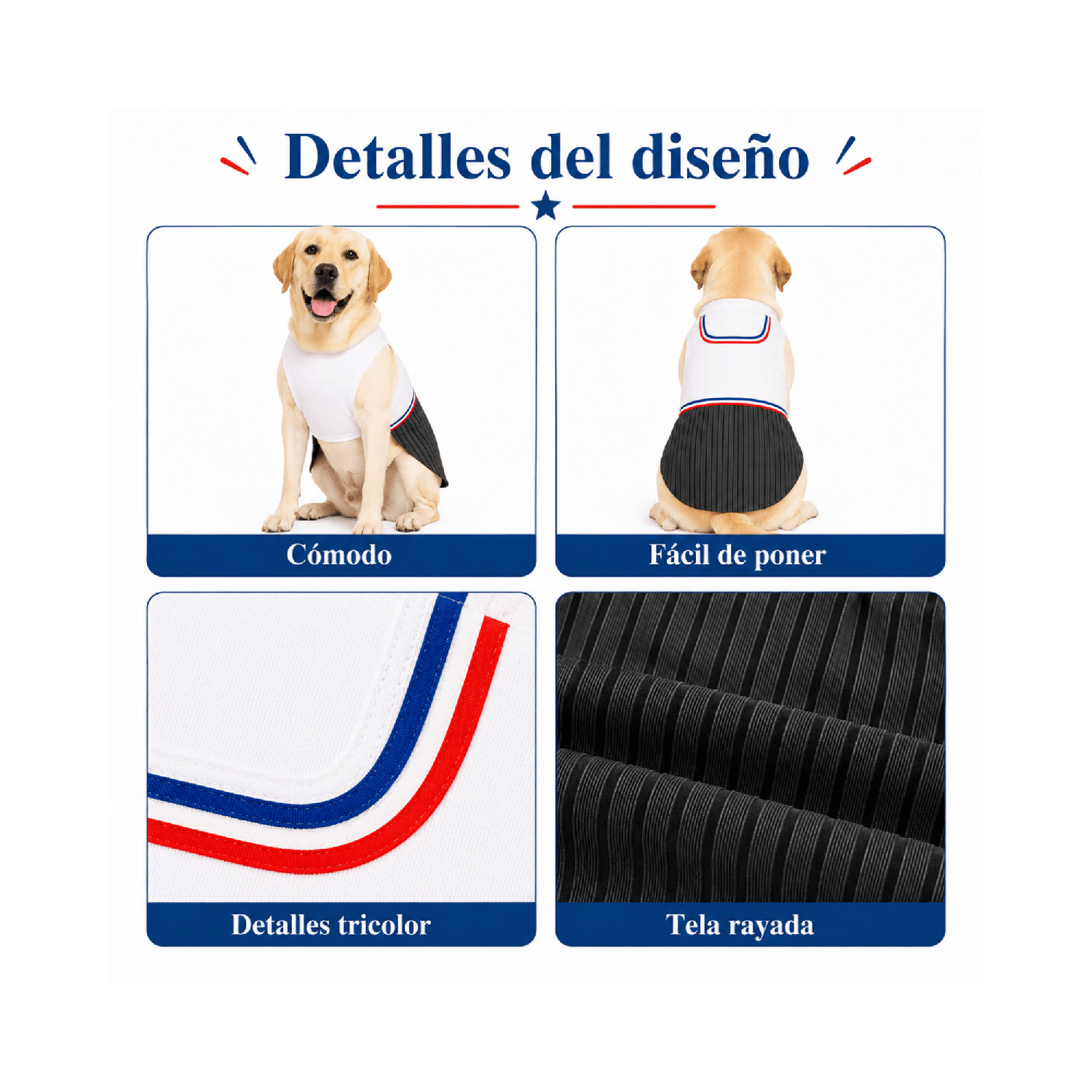 TRAJE DE HUASO PARA PERRITO 4XL - Imagen 5